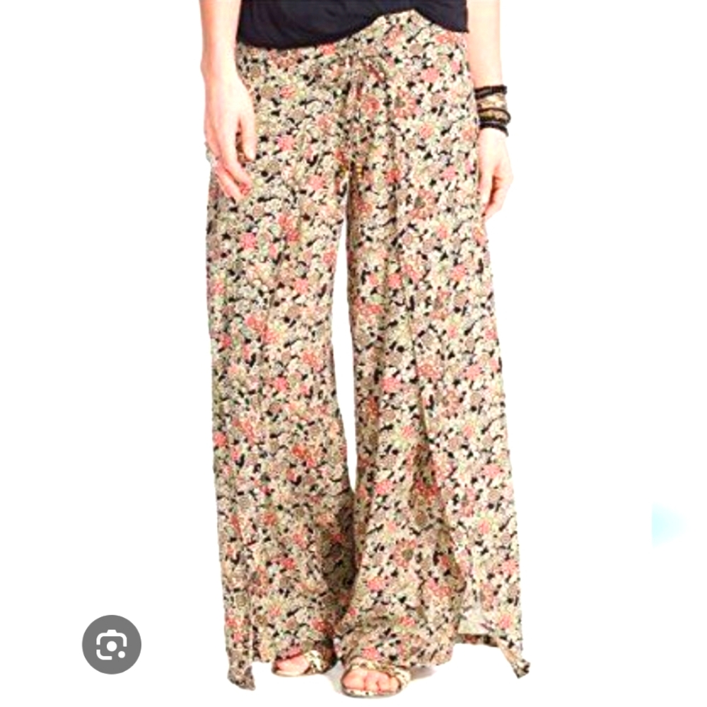 Denim & Supply Ralph Lauren Blue and White Wide Leg Pants